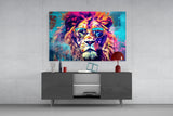 Cool Lion Glass Wall Art || Designer Collection.