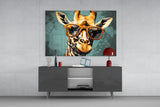 Cool Giraffe Glass Wall Art || Designer Collection.
