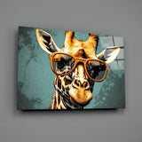 Cool Giraffe Glass Wall Art || Designer Collection.