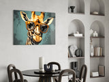Cool Giraffe Glass Wall Art || Designer Collection.