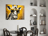 Cool Giraffe Glass Wall Art || Designer Collection.