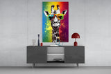 Cool Giraffe Glass Wall Art || Designer Collection.