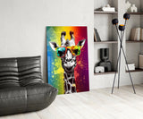 Cool Giraffe Glass Wall Art || Designer Collection.