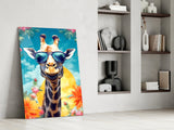 Cool Giraffe Glass Wall Art || Designer Collection.