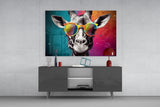 Cool Giraffe Glass Wall Art || Designer Collection.