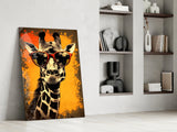 Cool Giraffe Glass Wall Art || Designer Collection.