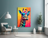 Cool Giraffe Glass Wall Art || Designer Collection.
