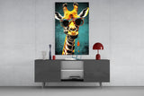 Cool Giraffe Glass Wall Art || Designer Collection.