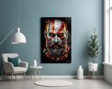 Kratos Glass Wall Art || Designer Collection.