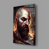 Kratos Glass Wall Art || Designer Collection.