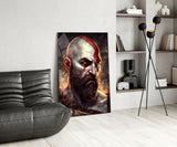 Kratos Glass Wall Art || Designer Collection.