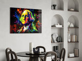 Benjamin Franklin Glass Wall Art || Designer Collection.