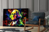 Benjamin Franklin Glass Wall Art || Designer Collection.