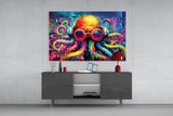 Octopus Glass Wall Art || Designer Collection.