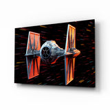Tıe Fighter Glass Wall Art || Designer Collection.