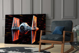 Tıe Fighter Glass Wall Art || Designer Collection.