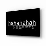 Laughter Analysis Glass Wall Art || Designer Collection.