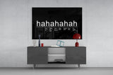 Laughter Analysis Glass Wall Art || Designer Collection.