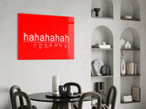 Laughter Analysis Glass Wall Art || Designer Collection.