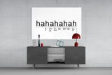 Laughter Analysis Glass Wall Art || Designer Collection.