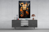 Deer Glass Wall Art || Designer Collection.