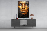 Golden Melt Glass Wall Art || Designer Collection.