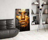 Golden Melt Glass Wall Art || Designer Collection.