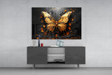 Golden Butterfly Glass Wall Art || Designer Collection.
