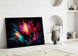 Color Explosion Glass Wall Art || Designer Collection.
