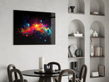 Colors of Space Glass Wall Art || Designer Collection.