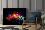 Colors of Space Glass Wall Art || Designer Collection.