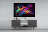 Colors of Space Glass Wall Art || Designer Collection.