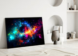 Colors of Space Glass Wall Art || Designer Collection.