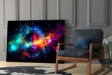 Colors of Space Glass Wall Art || Designer Collection.