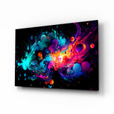 Colors of Space Glass Wall Art || Designer Collection.
