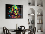 Benjamin Franklin Glass Wall Art || Designer Collection.