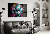 Einstein Glass Wall Art || Designer Collection.