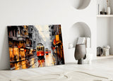 Tram Glass Wall Art || Designer Collection.