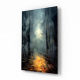 Into Mystery Glasbild || Designer-Kollektion - 72x46 cm