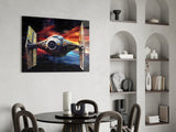 Tie Fighter Glass Wall Art || Designer Collection.