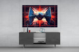 Tie Fighter Glass Wall Art || Designer Collection.