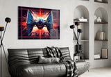 Tie Fighter Glass Wall Art || Designer Collection.