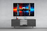 Tie Fighter Glass Wall Art || Designer Collection.