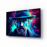 Glasbild Abstract Chemist in the Shadows || Designer-Kollektion - 72x46 cm