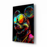 Neon Mice Glass Wall Art || Designer Collection.