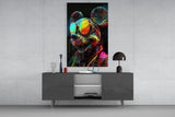 Neon Mice Glass Wall Art || Designer Collection.