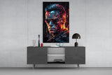 Mechanic Face Glass Wall Art || Designer Collection.