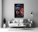 Mechanic Face Glass Wall Art || Designer Collection.