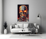 Mechanic Face Glass Wall Art || Designer Collection.