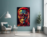 Mechanic Face Glass Wall Art || Designer Collection.